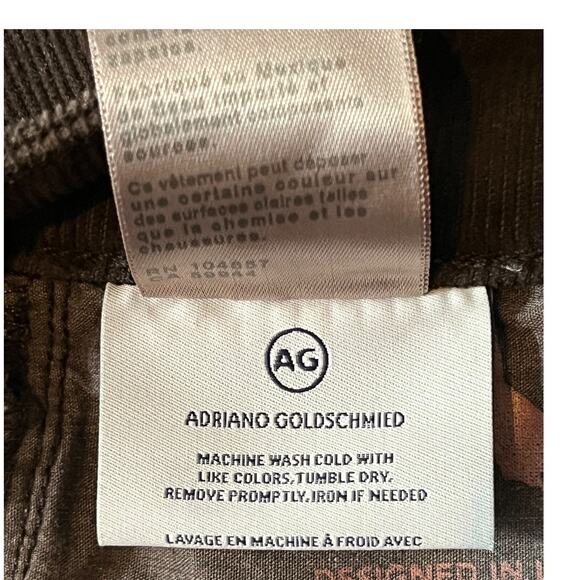 AG Adriano Goldschmied Jeans Angeline corduroy mid rise flare size 31 - Picture 5 of 7